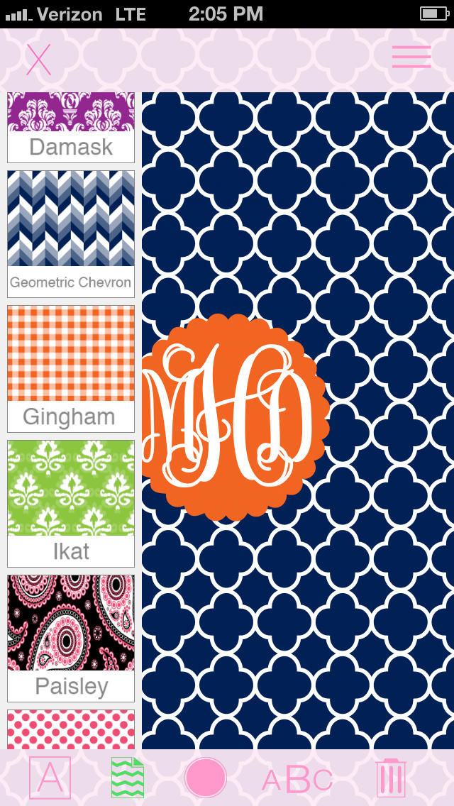 Monogram Wallpapers Background on the App Store