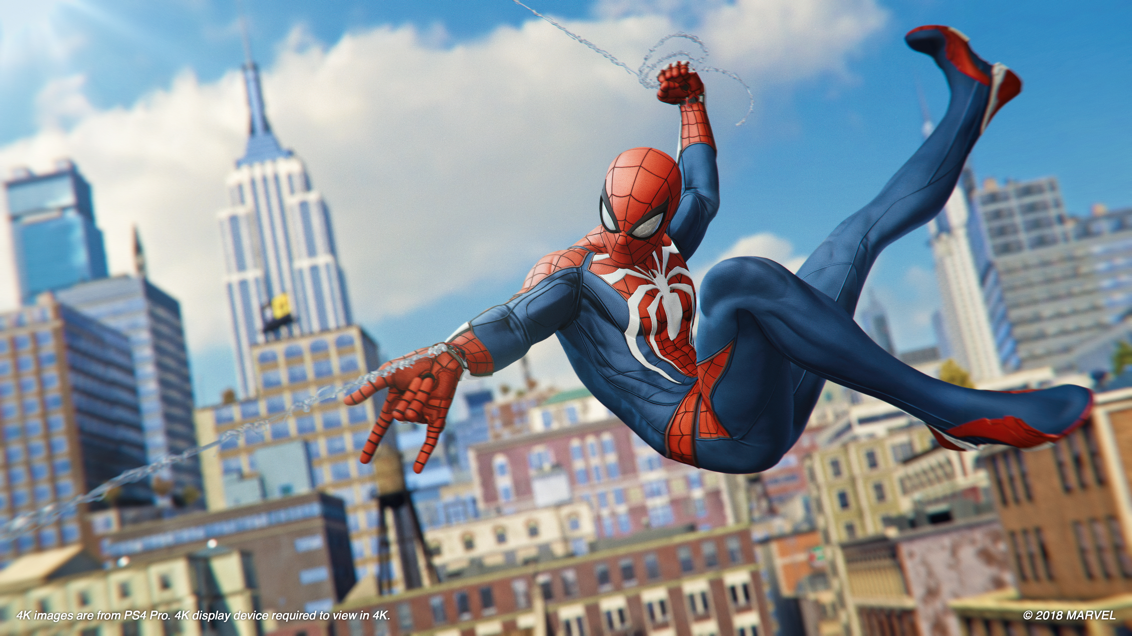 Marvels Spider Man PS4 Web Sling 4k Ultra HD Wallpaper