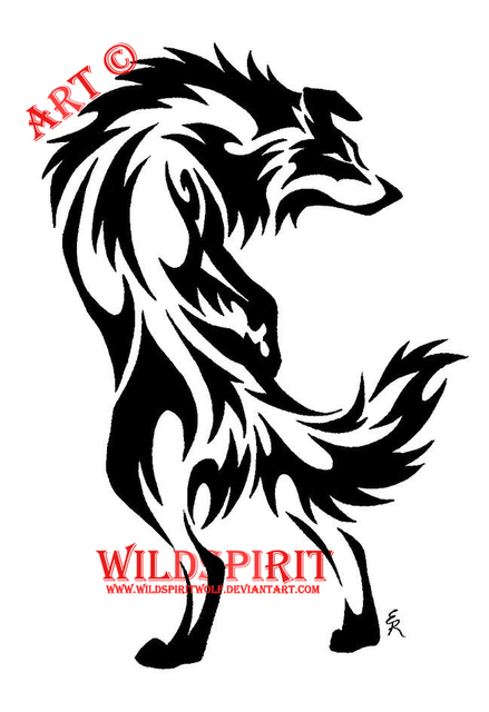 Tribal Border Collie Tattoo By Wildspiritwolf