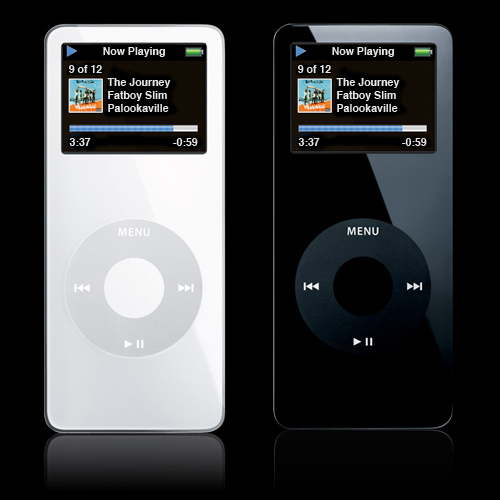 Black iPod UI to be introduced on wednesday black background nanojpg