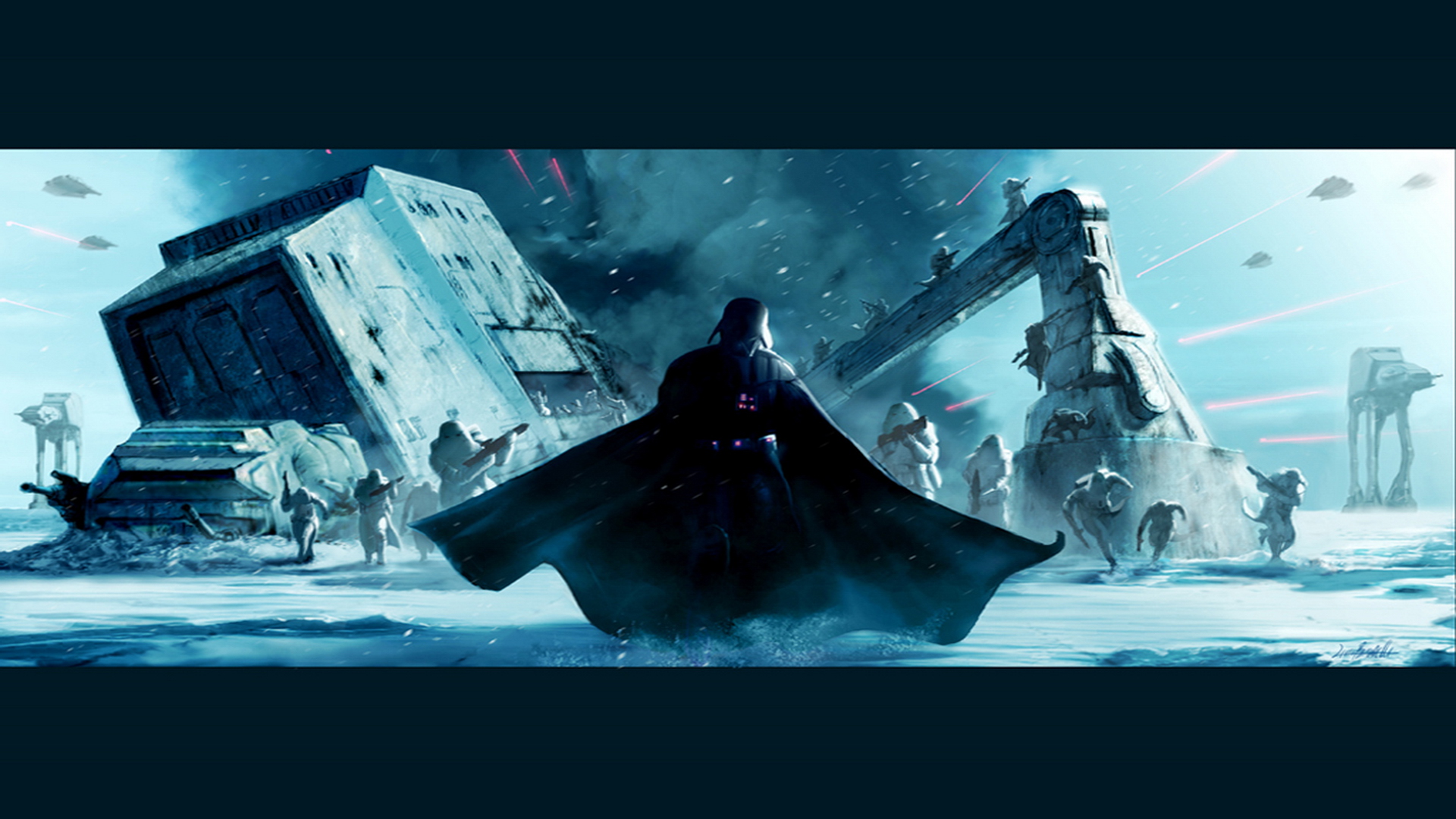 Star Wars Wallpaper Darth Vader Hoth
