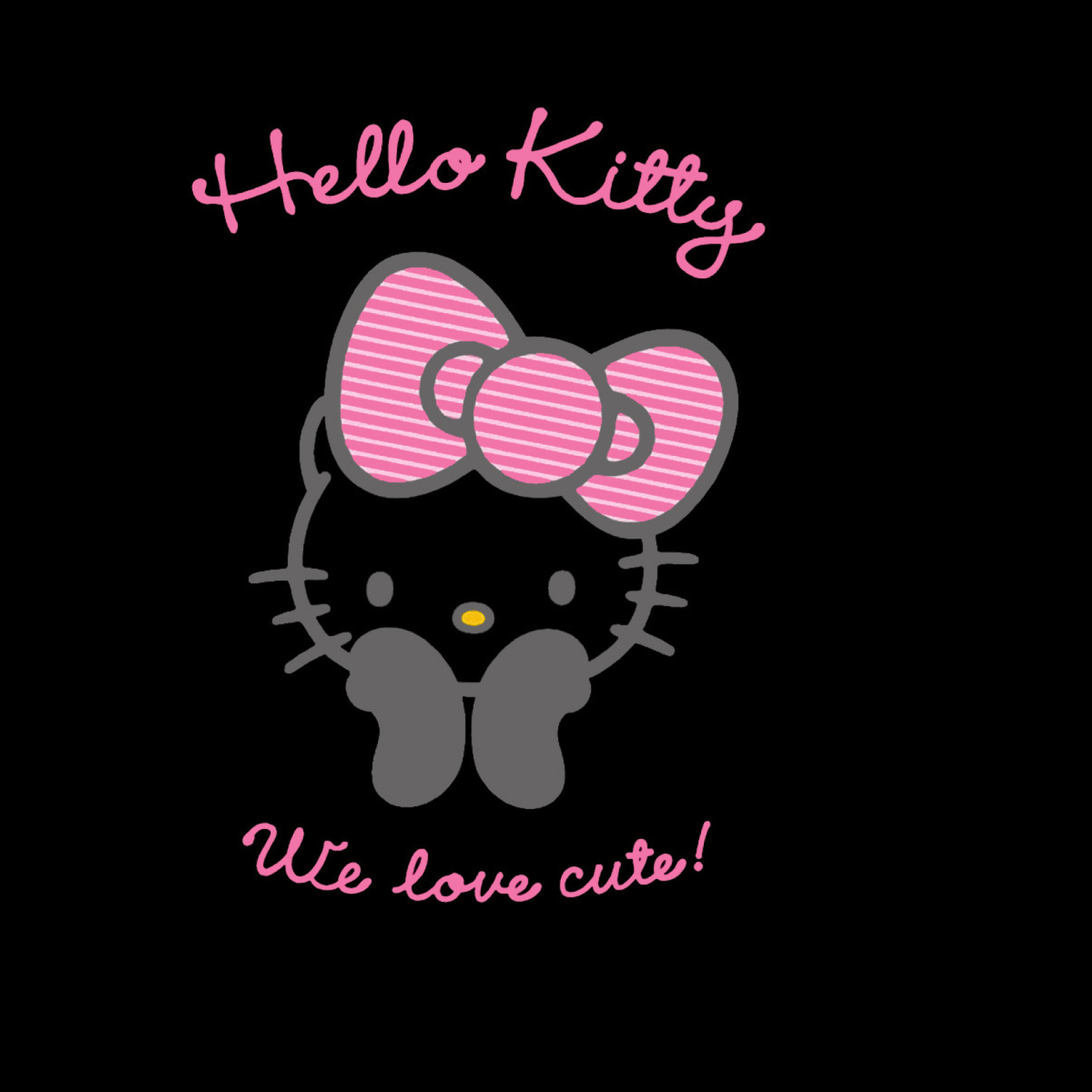 [76+] Black Hello Kitty Wallpaper | Wallpapersafari.com