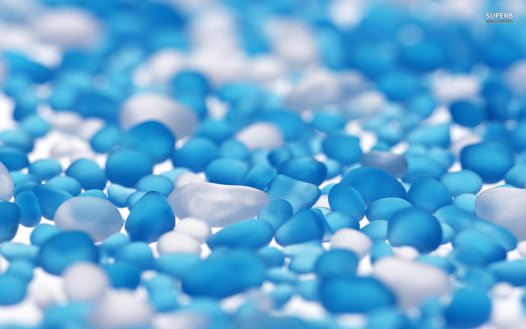 Relaxing Blue Pebbles High Quality And Resolution
