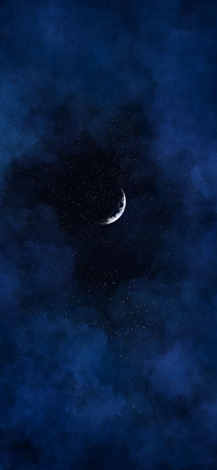 Blue Moon iPhone Wallpaper In Retro