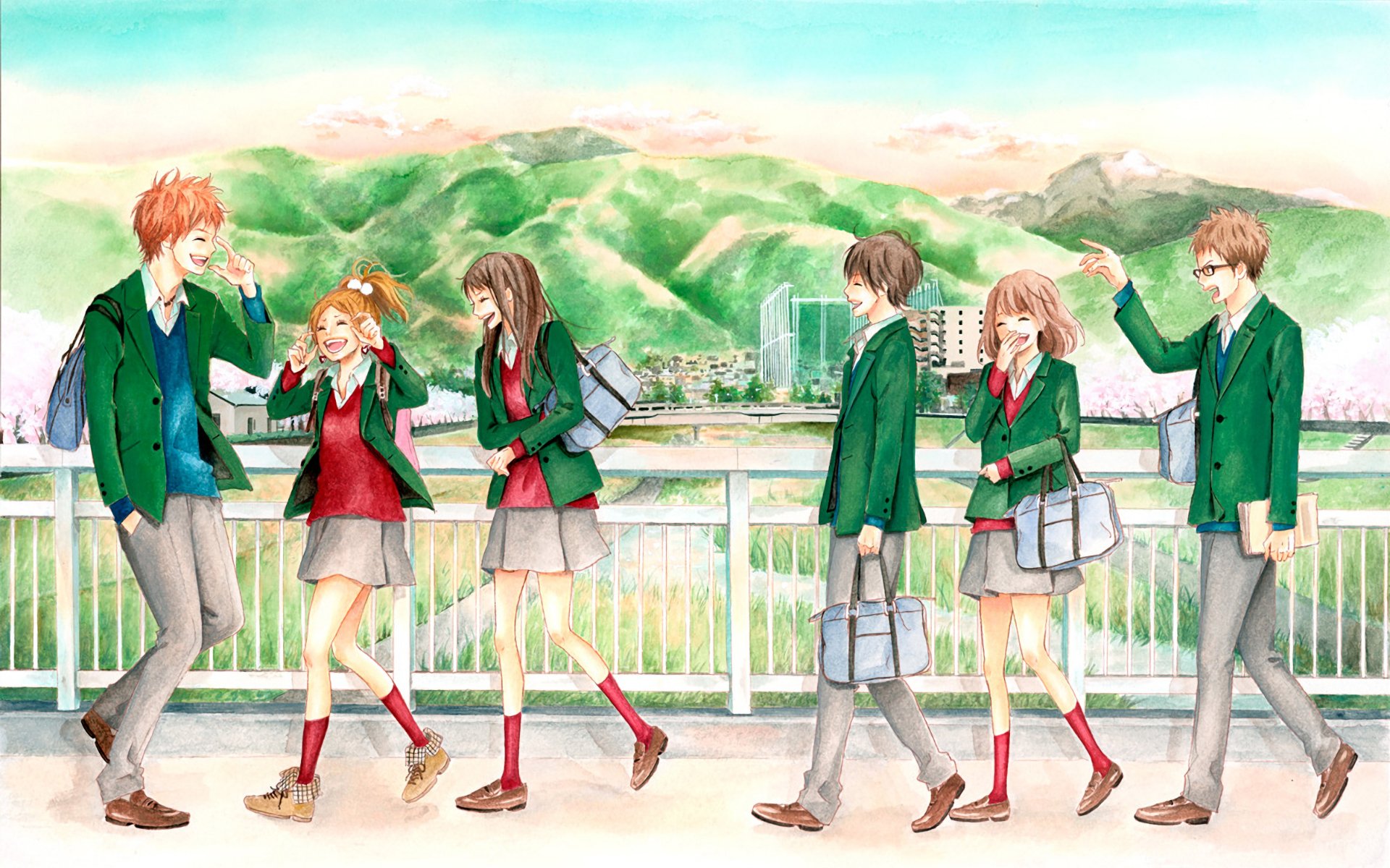 Orange Anime HD Wallpaper Background Image