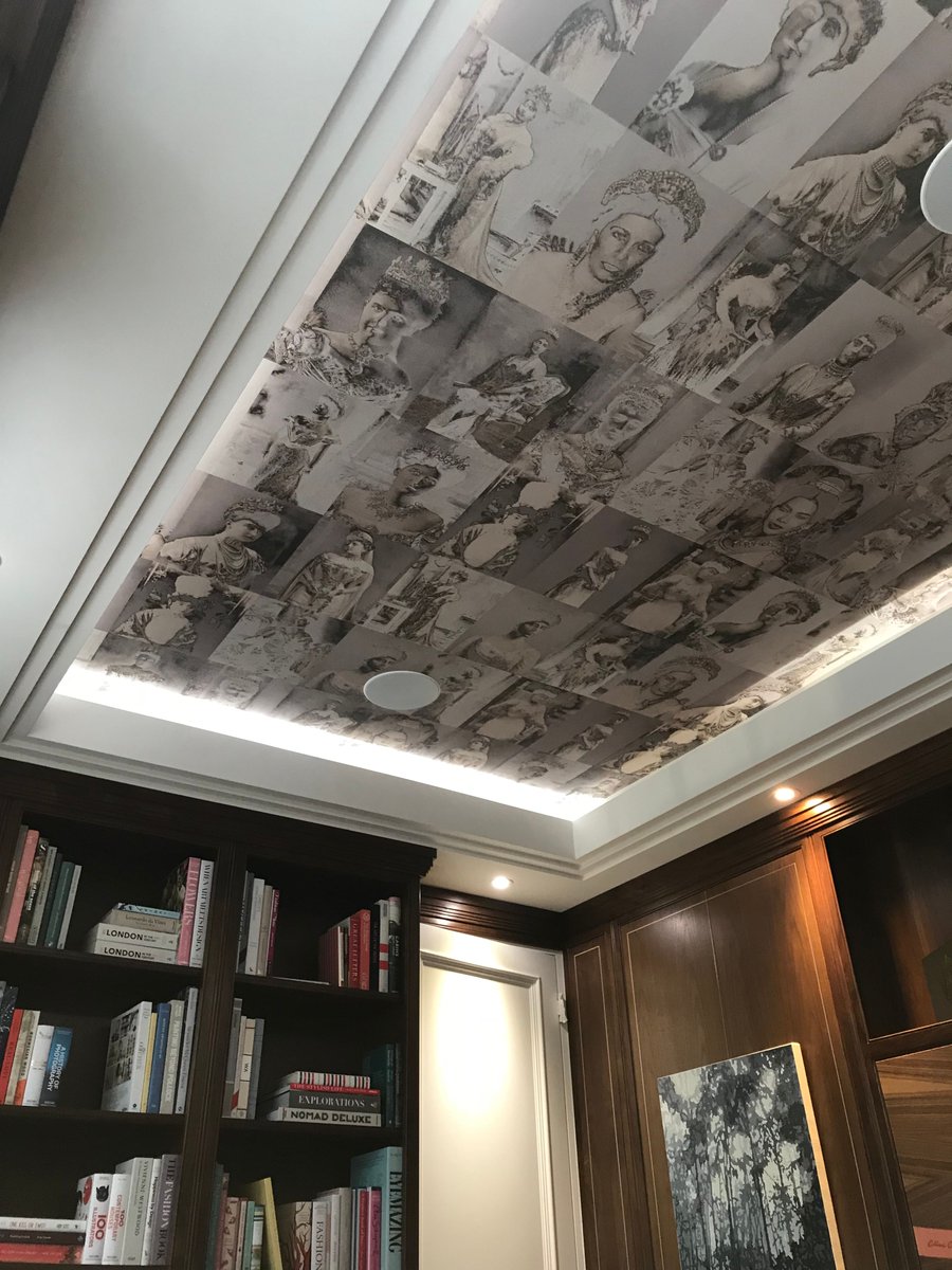 Trove On Our August Wallpaper Was Used For The Ceiling