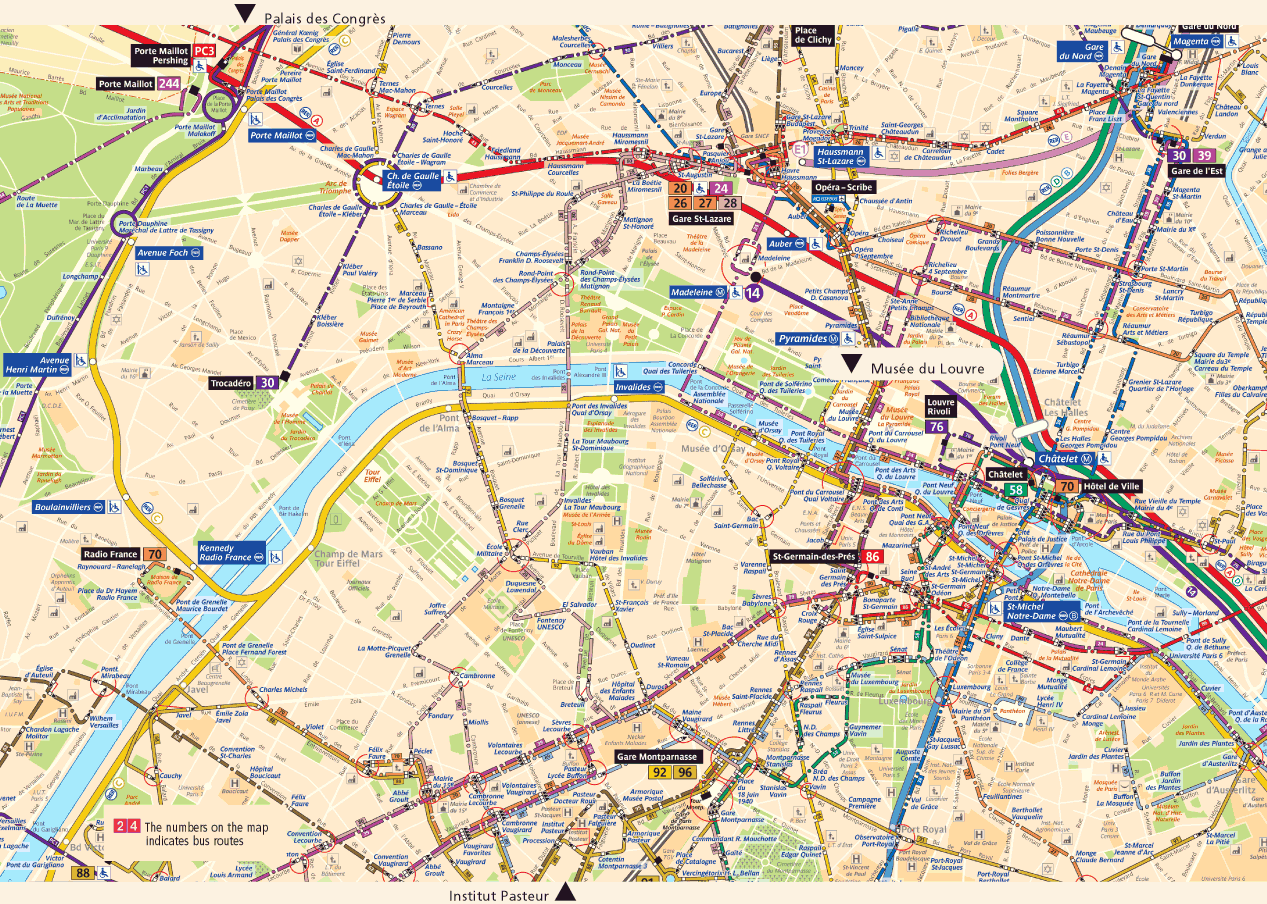 map of paris