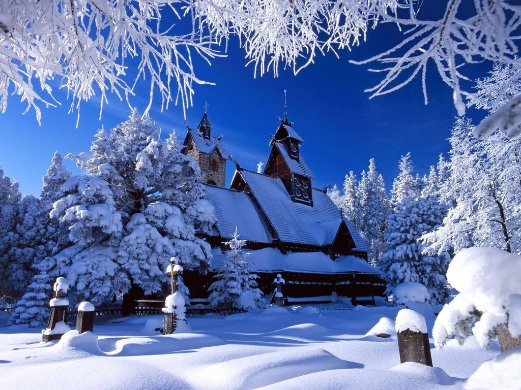 Winter Background Image On