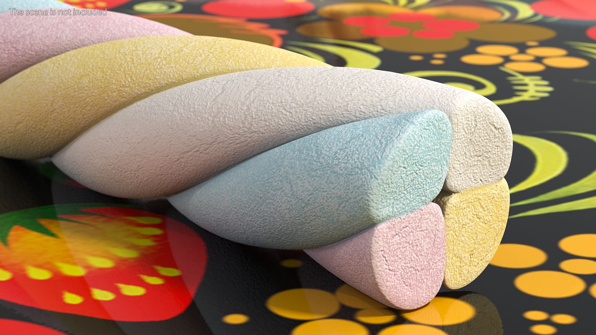 Shaped Marshmallows Collection 3d Model Wallpaper