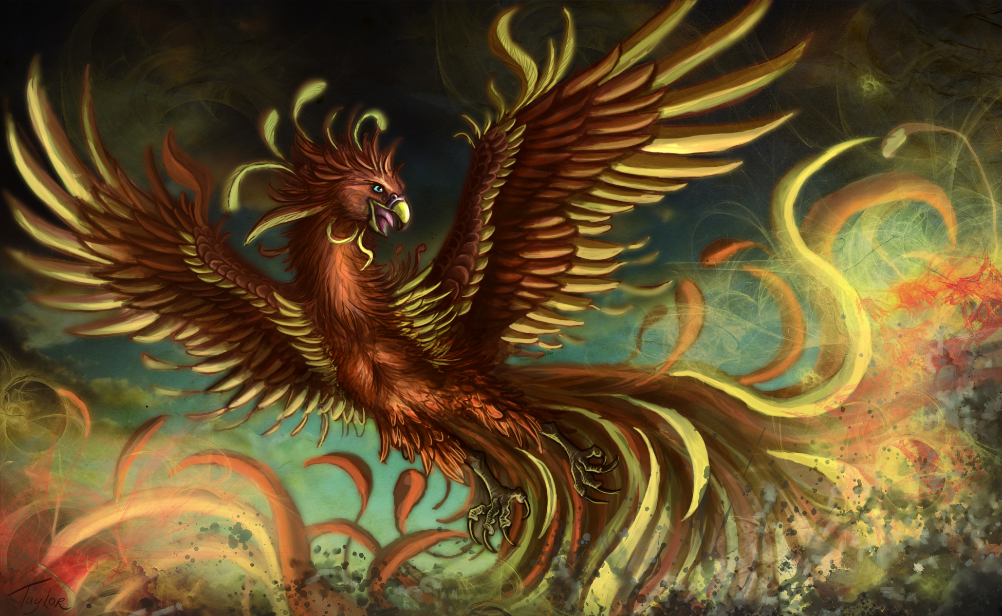 Fantasy Phoenix Wallpaper HD