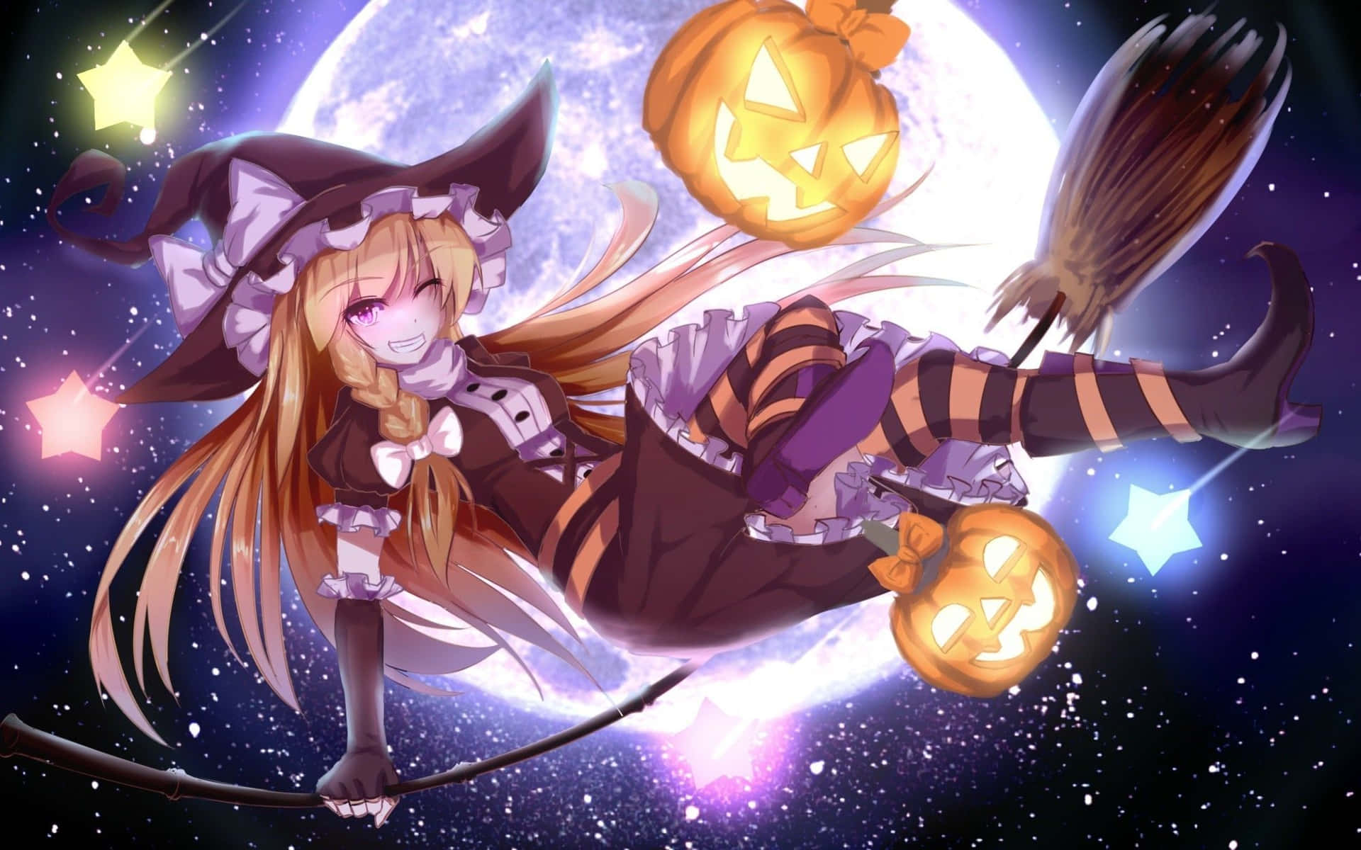Halloween Anime Girl Wallpaper