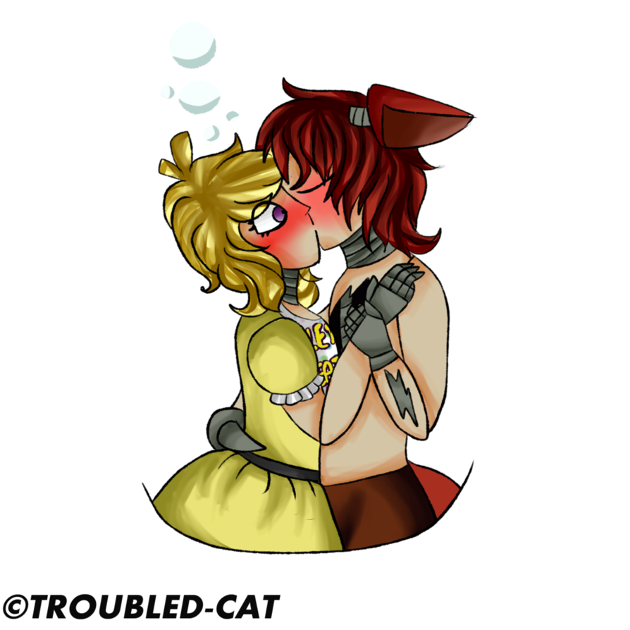 Foxy X Chica Gift By Troubled Cat