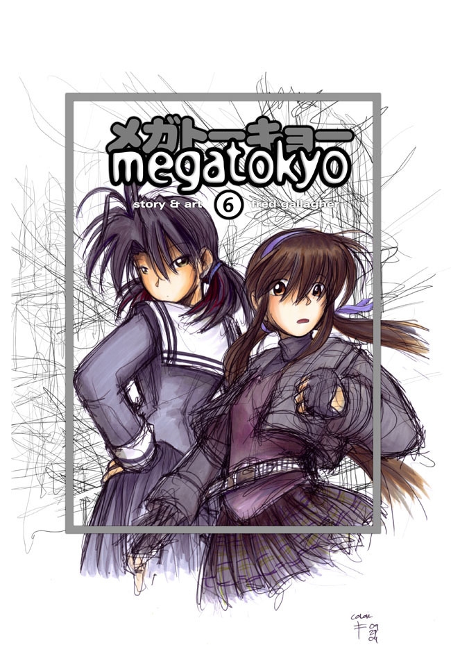 Megatokyo Volume Cover Rough Photo