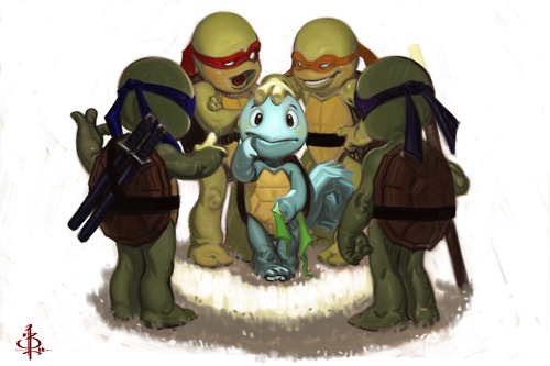 Teenage Mutant Ninja Squirtle By Canadianclover