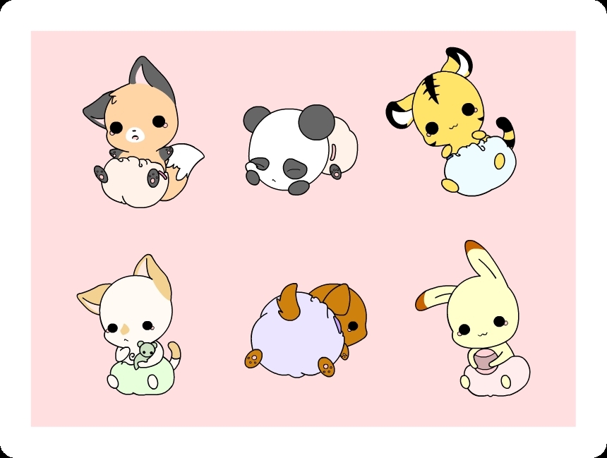 Free download Chibi Animals Chibi Characters Photo 15520540 [860x649] for  your Desktop, Mobile & Tablet | Explore 47+ Cute Anime Animals Wallpaper | Wallpaper  Anime Cute, Anime Cute Wallpaper, Cute Anime Background