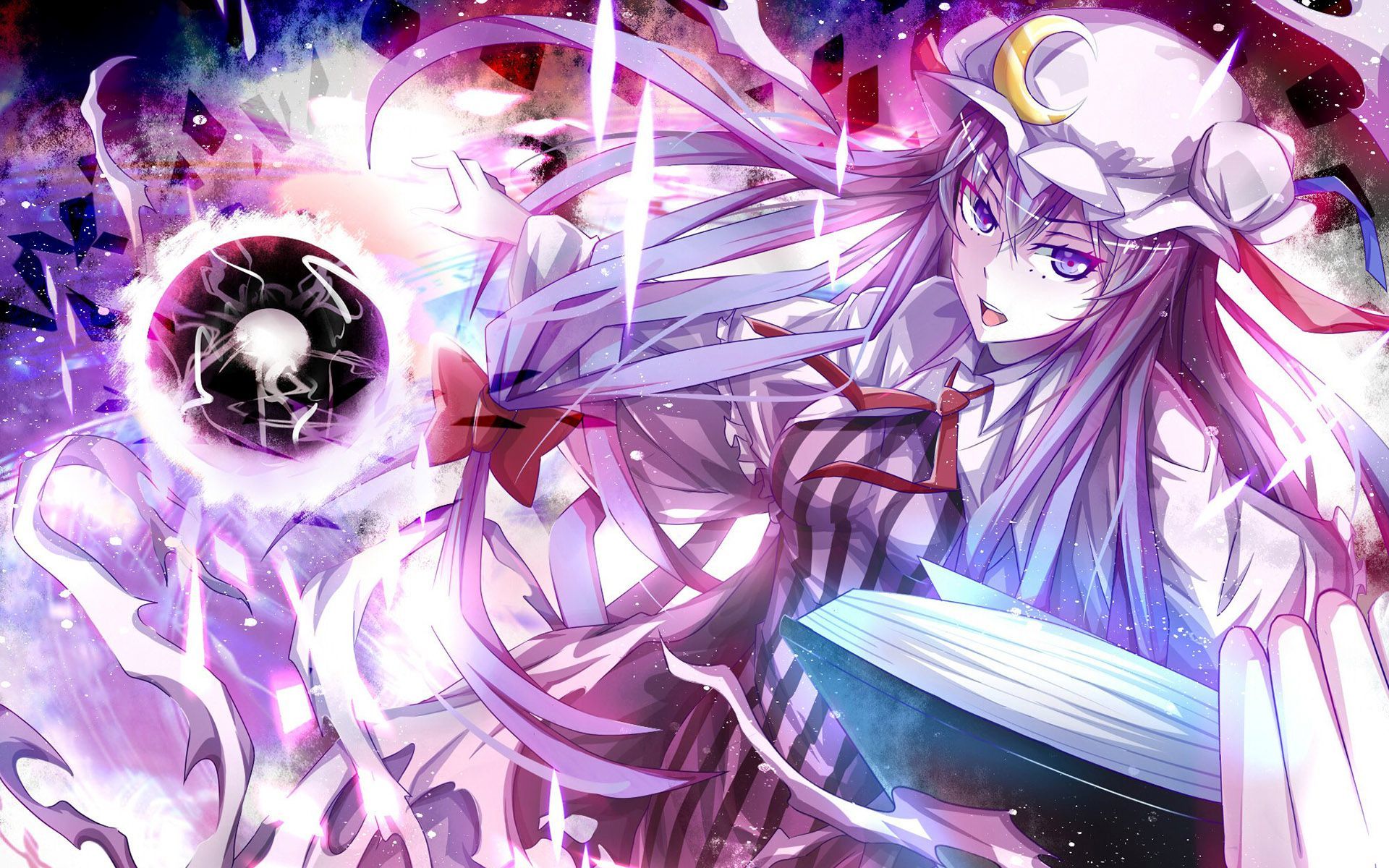 Patchouli Knowledge Touhou Project Anime HD Wallpaper Background
