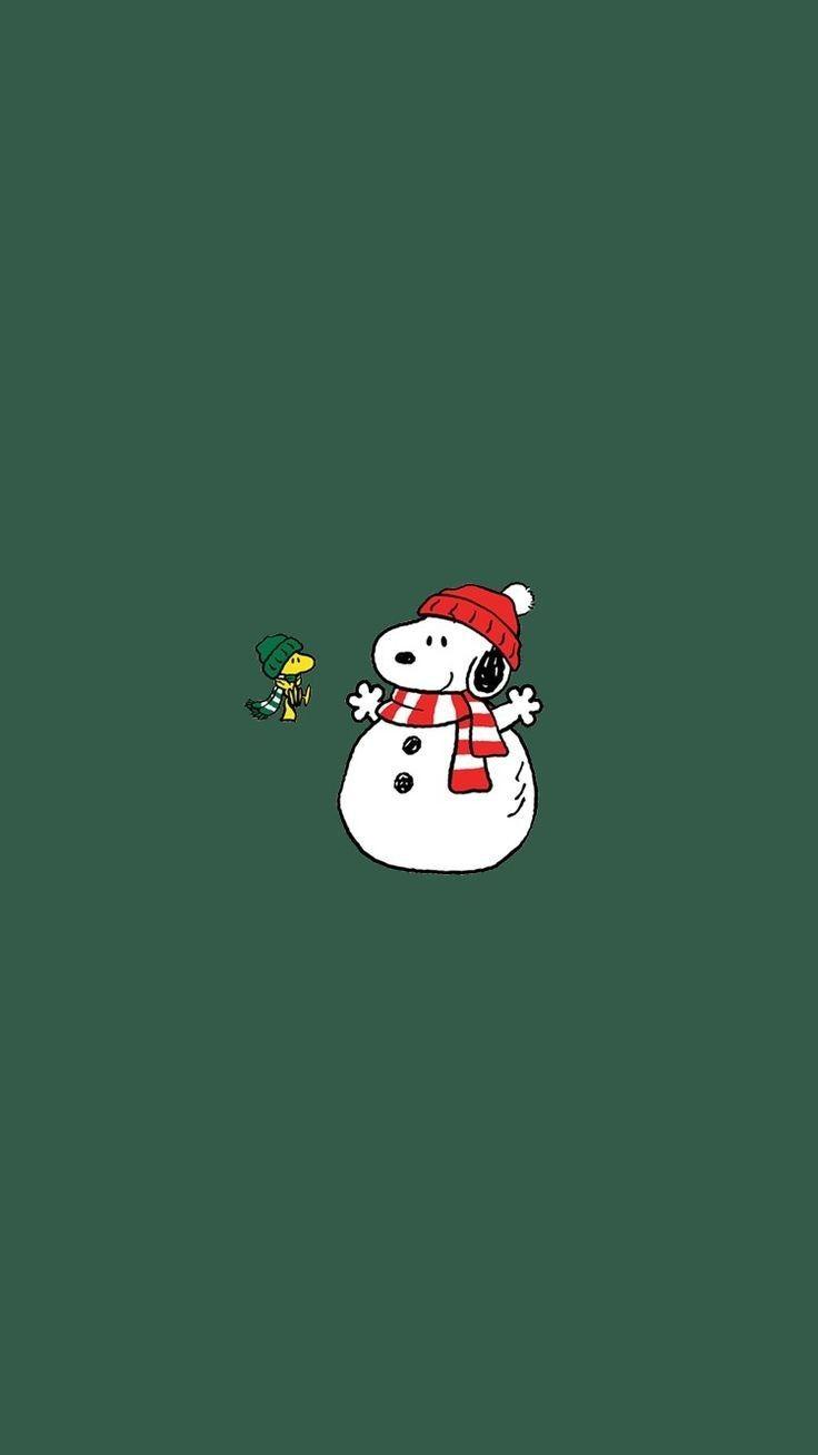 Snoopy Christmas Wallpaper iPhone Cute