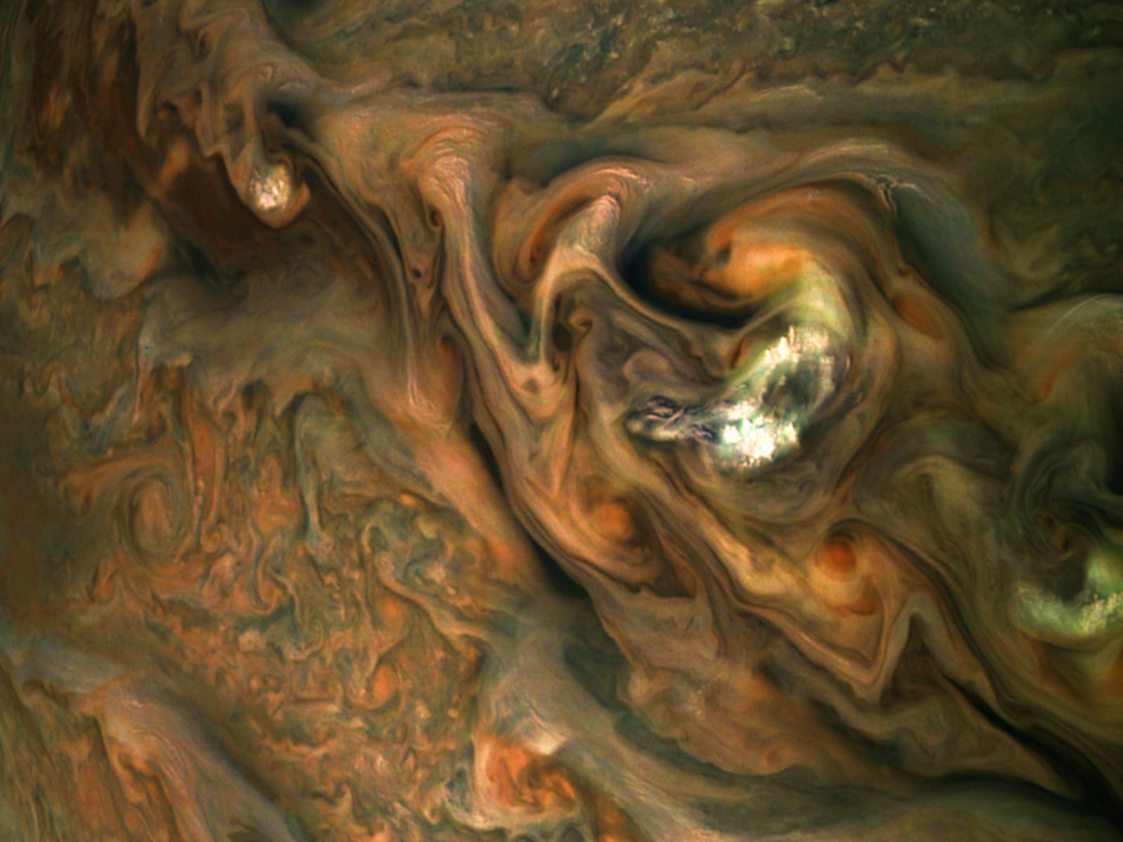 Jupiter S Cloud Tops From High To Low Nasa