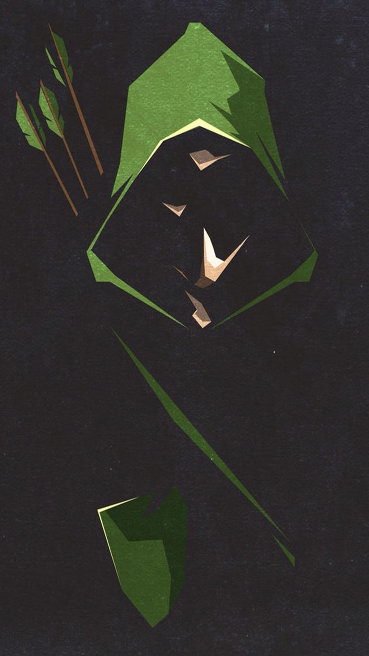 Green Arrow iPhone Wallpaper Top