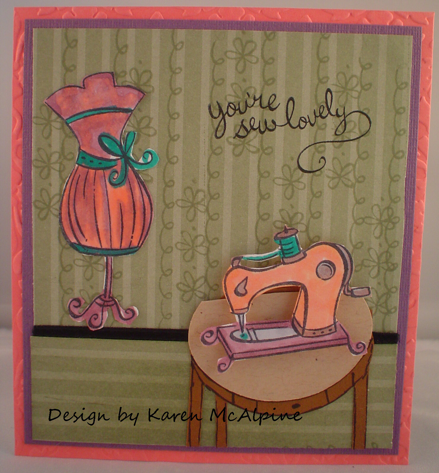 Dreaming And Creating Fun Sewing Themed Card