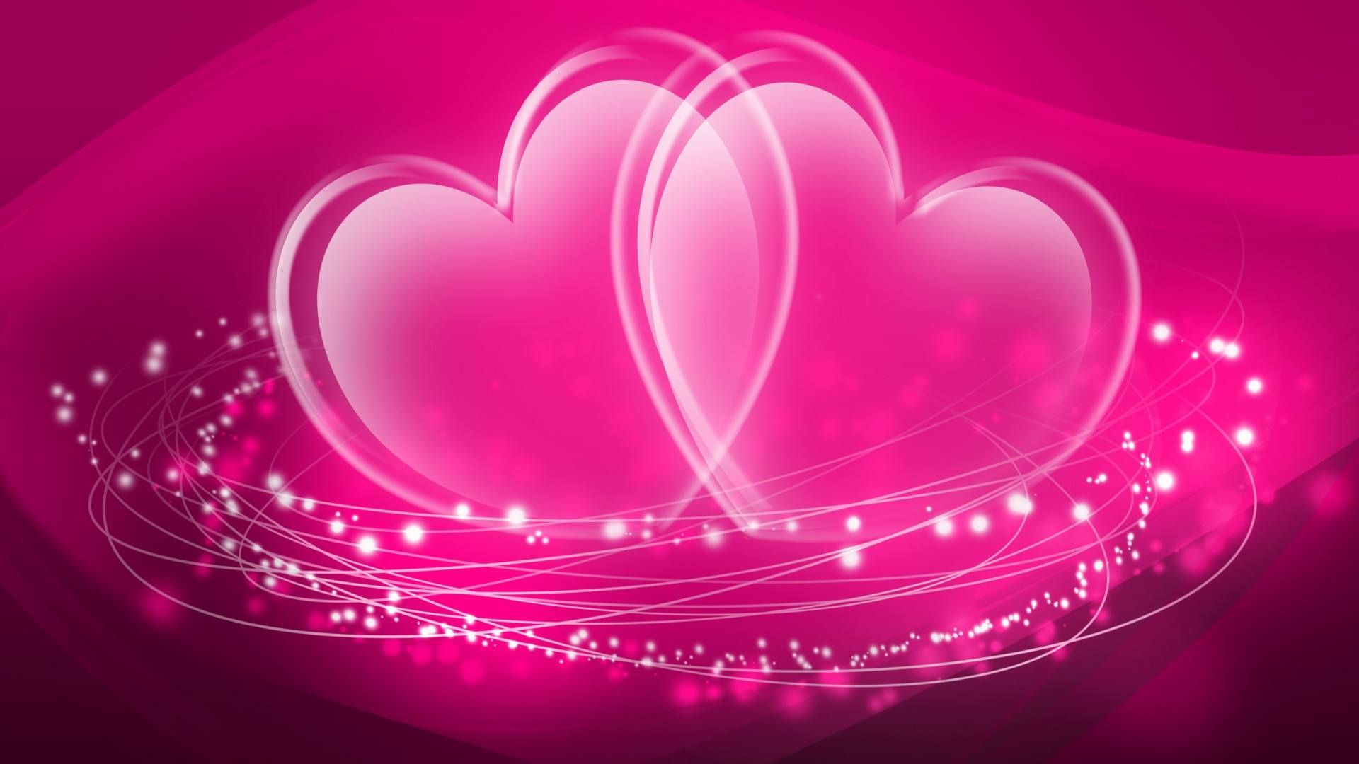 Pink Heart Background