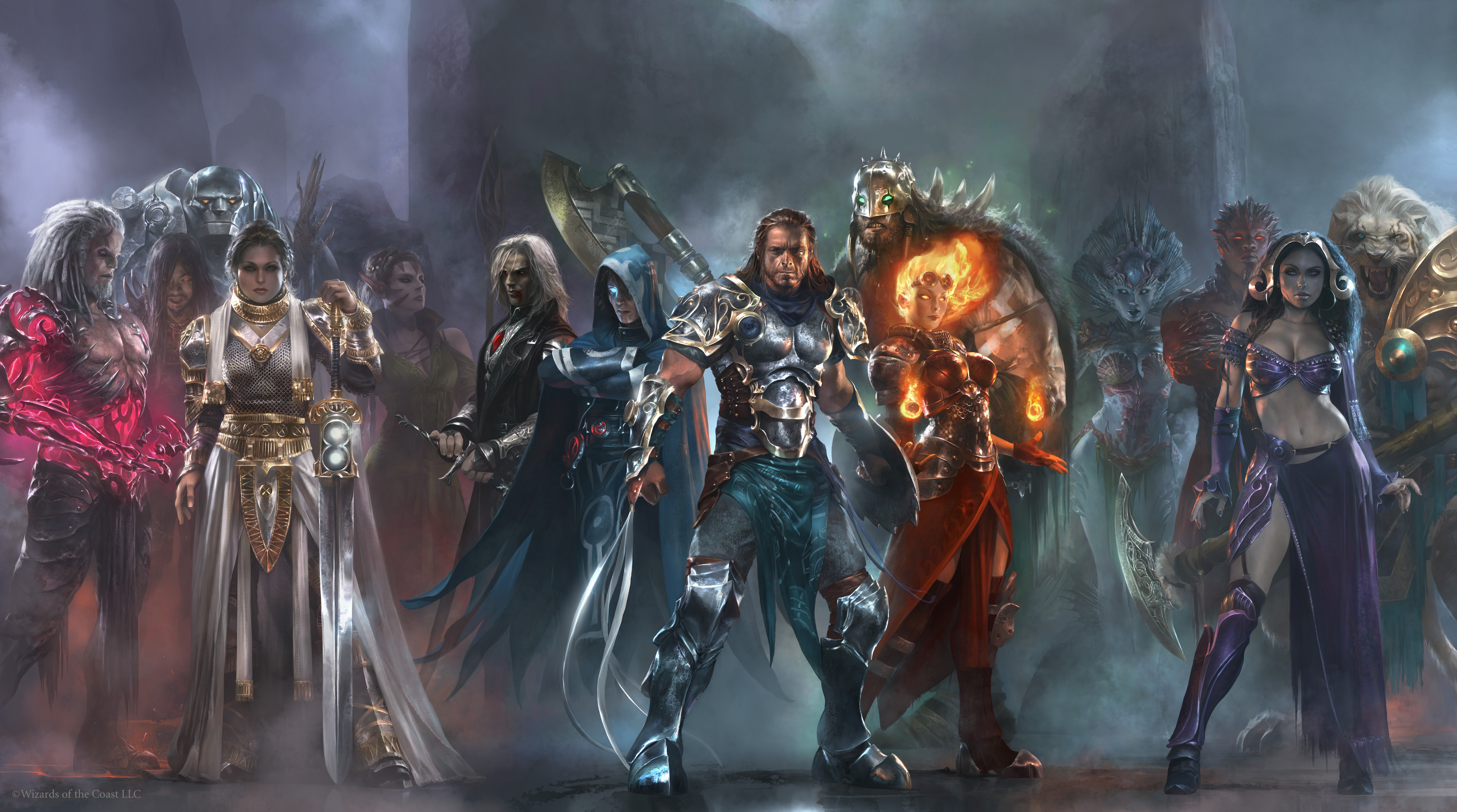 Planeswalkers Pantheon by Cryptcrawler 5770x3216