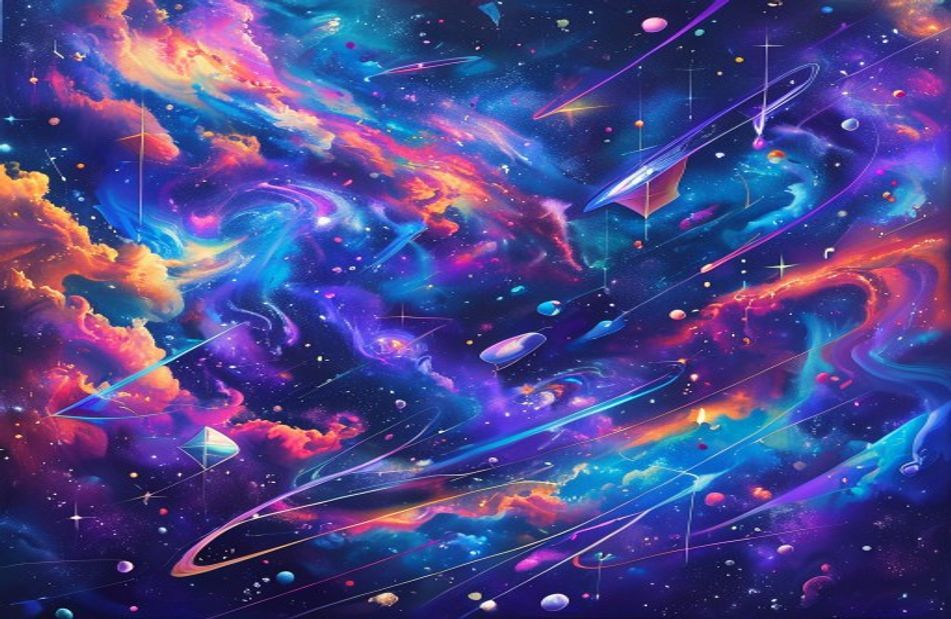Trippy Space Wallpaper