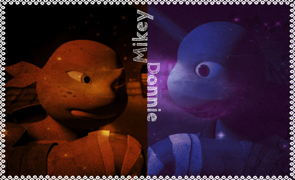 Tmnt Mikey And Donnie Orange Purple By Culinary Alchemist On