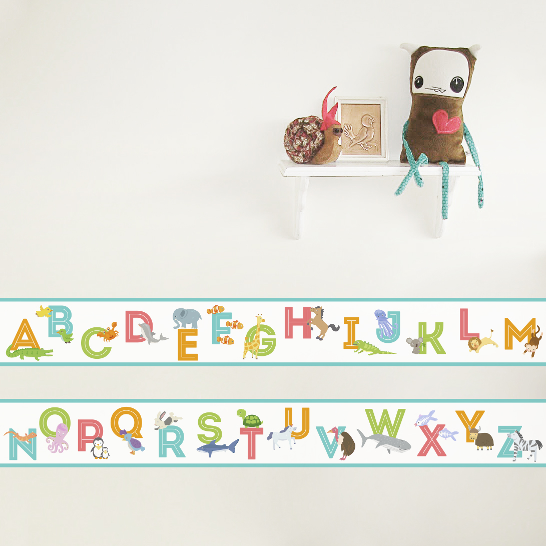  alphabet fun with these easily removable wallpaper borders easy to