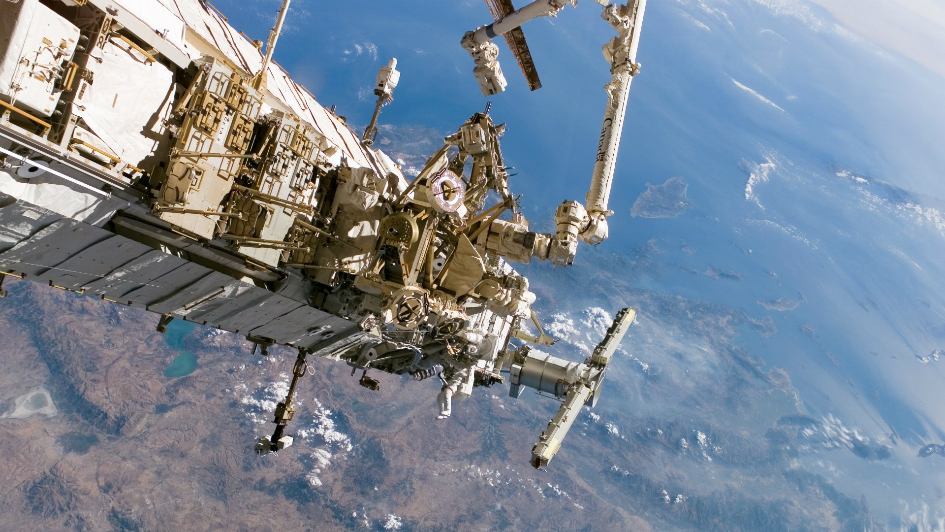 International Space Station In Orbit Wallpaper And Image