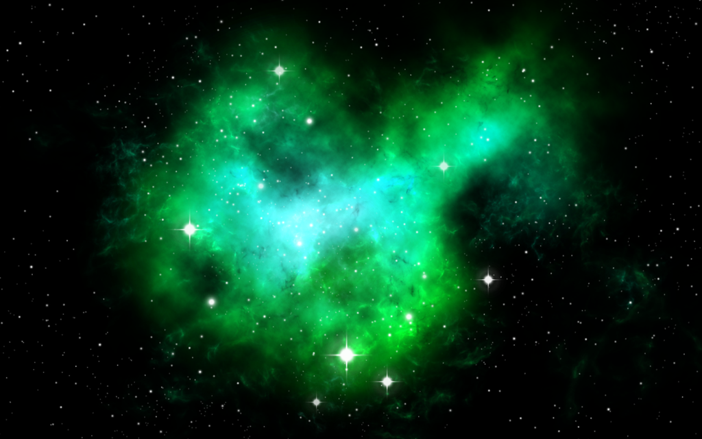 Green Nebula By Omletofon