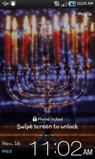 Ver Maior Captura De Tela Jewish Candles Live Wallpaper Para Android
