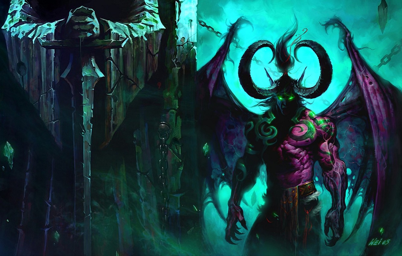 Wallpaper World Of Warcraft Illidan Wow Stormrage Demon
