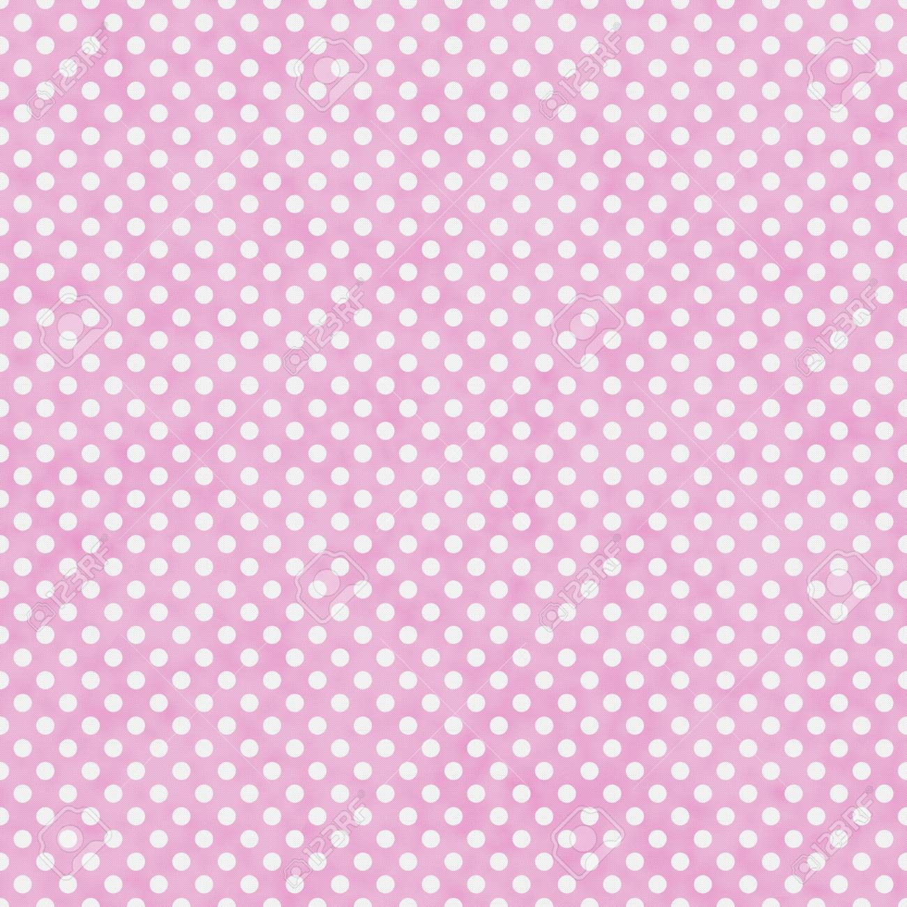 Light Pink And White Small Polka Dots Pattern Repeat Background