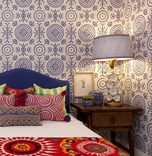Wallpaper from the Anna Spiro for Porters Paint range Image sourced 536x550