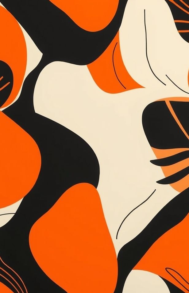Orange And Black Wallpaper