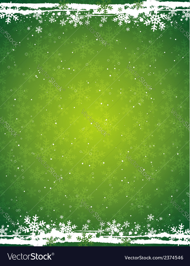 Green Grunge Christmas Background Royalty Vector Image