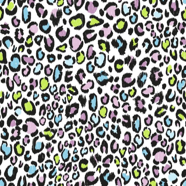 Multi Color Leopard Print Wallpaper   Tropical   Wallpaper   houston 640x640