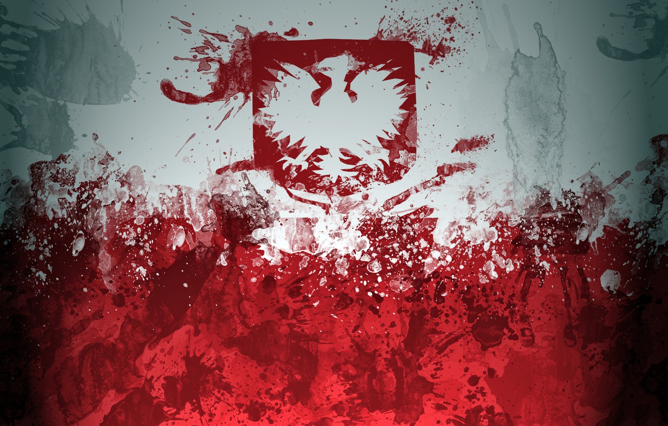 Wallpaper Flag Poland Flaga Russia Image For