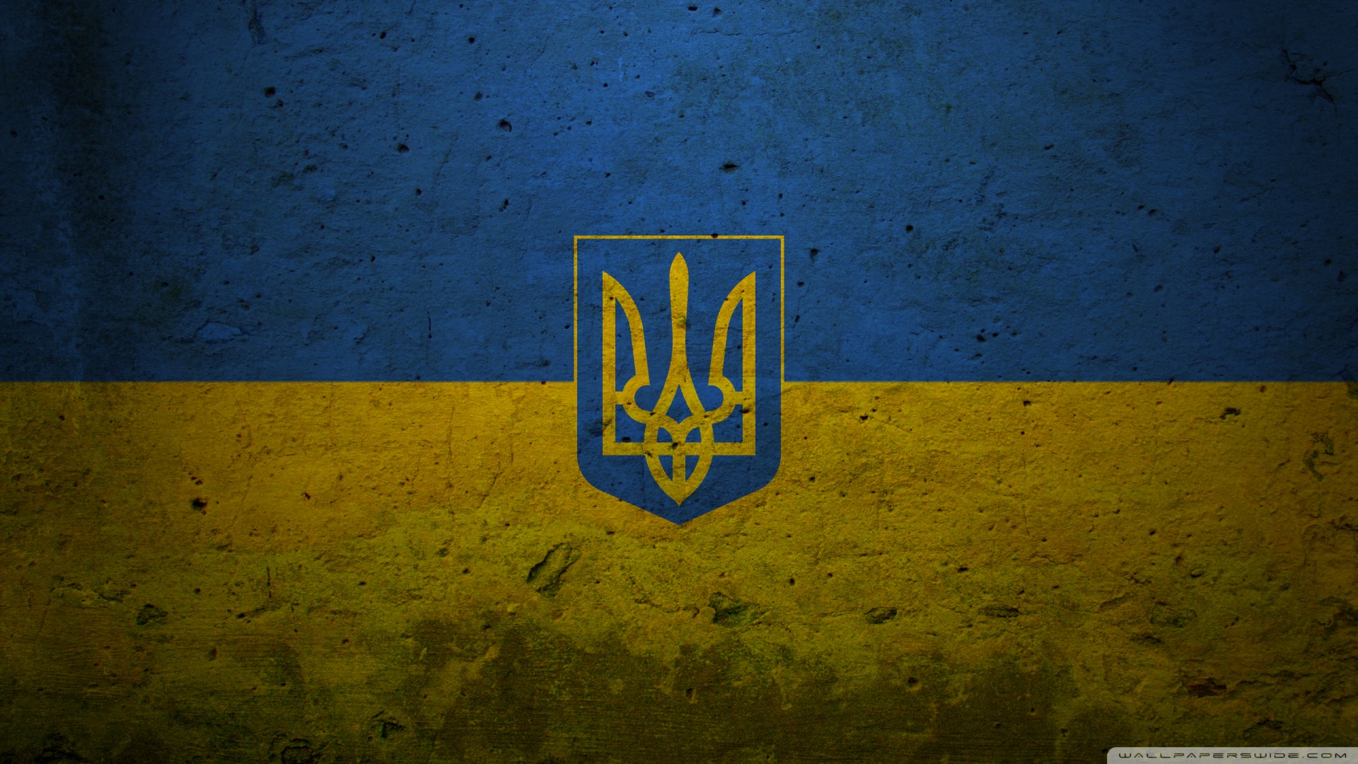 Grunge Ukraine Presidential Flag Wallpaper