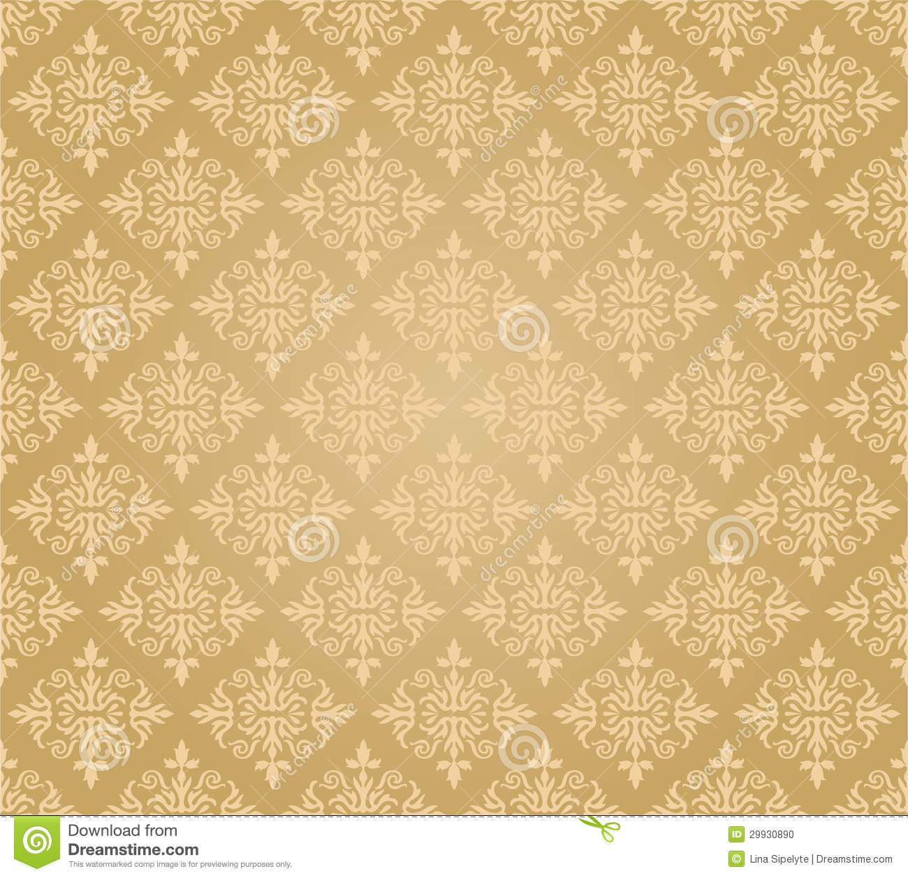 Gold Floral Pattern Wallpaper The Art Mad