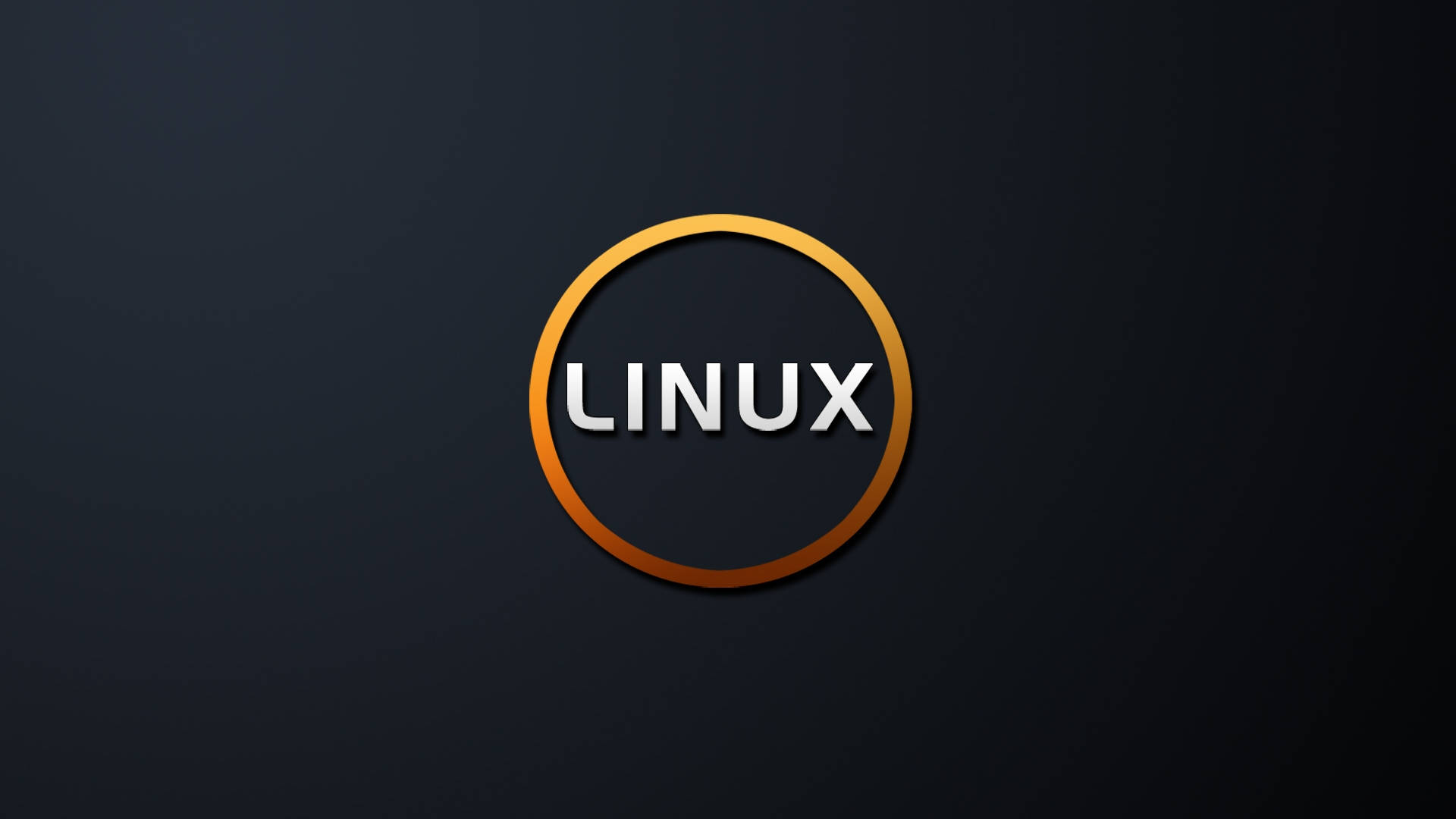 Linux Os Orange Circle Ze35I1G5Ocgxe3O2 Wallpaper