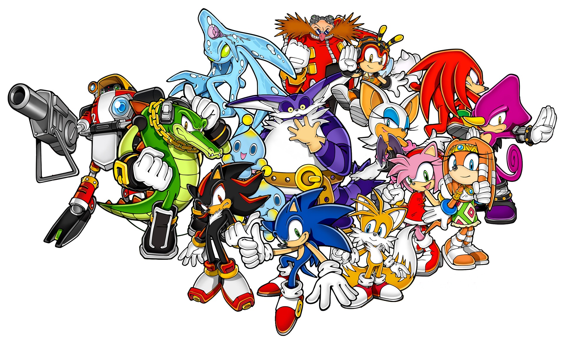 Sonic And Friends Desktop Wallpaper
