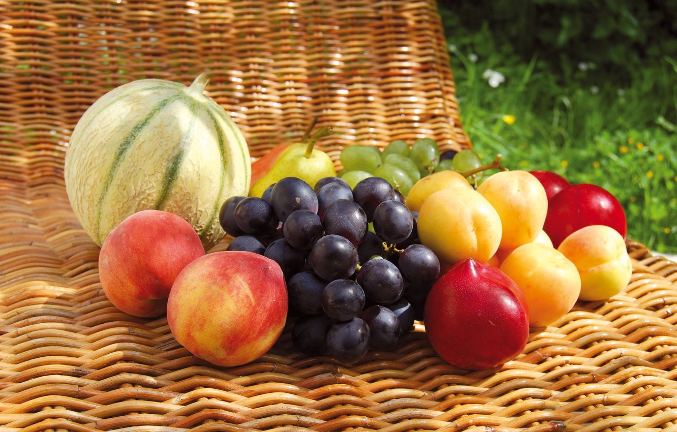 Wallpaper Summer Berries Food Grapes Pear Fruit Sunny