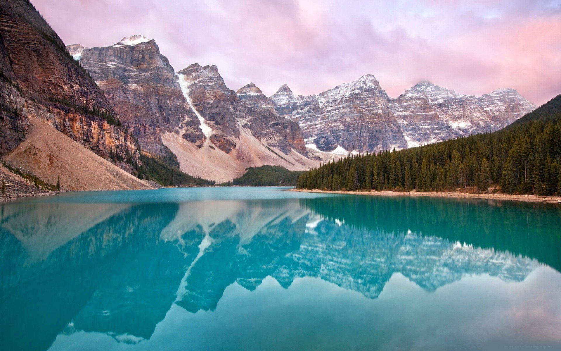 Mountain Lake Desktop Wallpaper Widescreen Full HD
