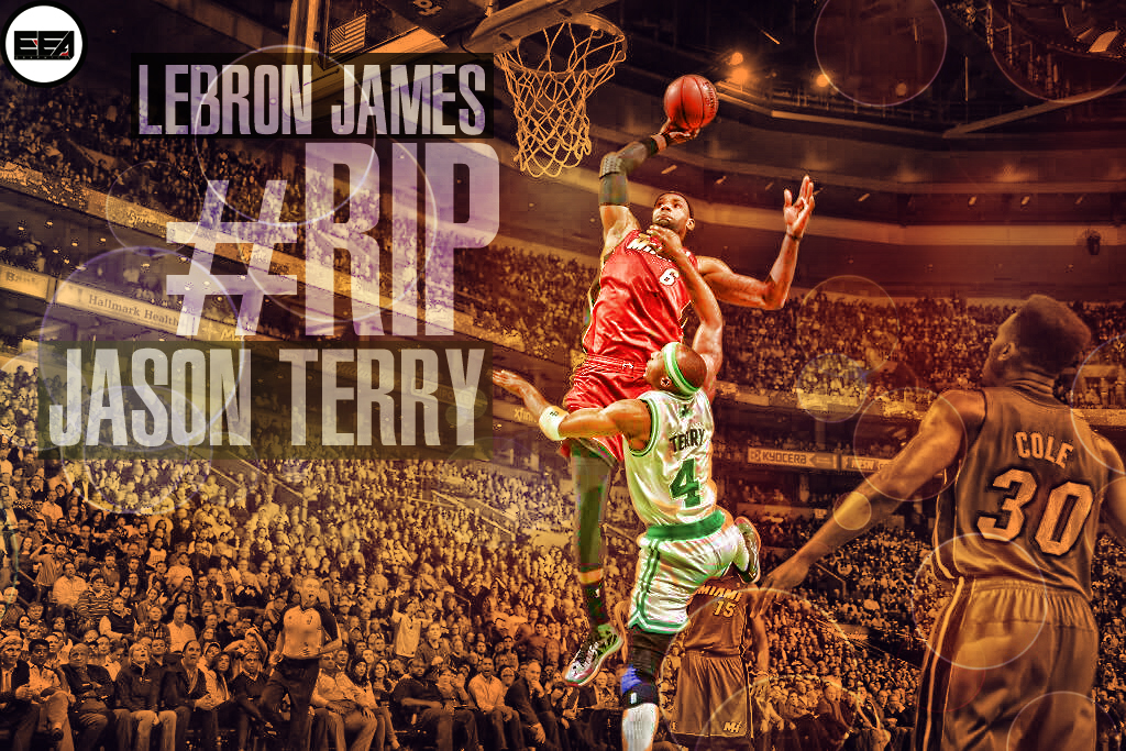 Lebron James Dunk Over Terry By Emanuelooelarte