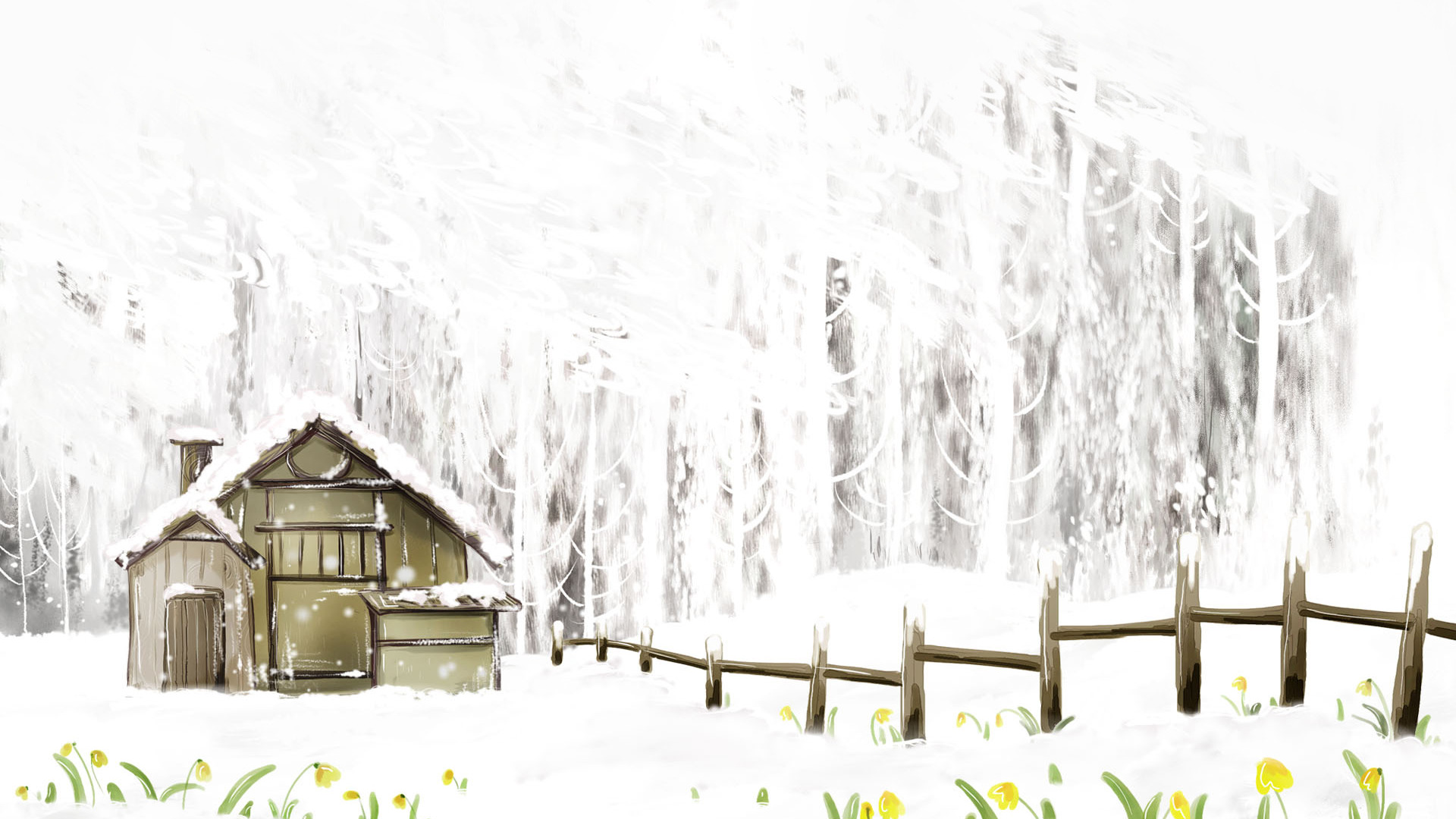 Similar Wallpaper To Cabin In The Snow