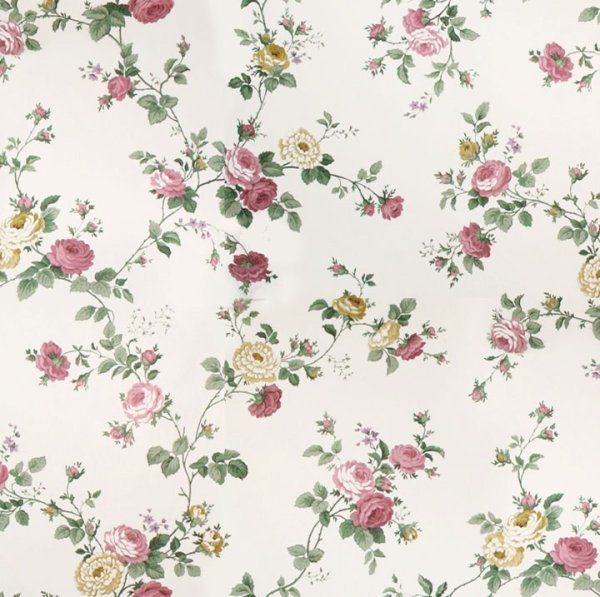 Wallpaper Sample Waverly Classic Vining Rose Floral