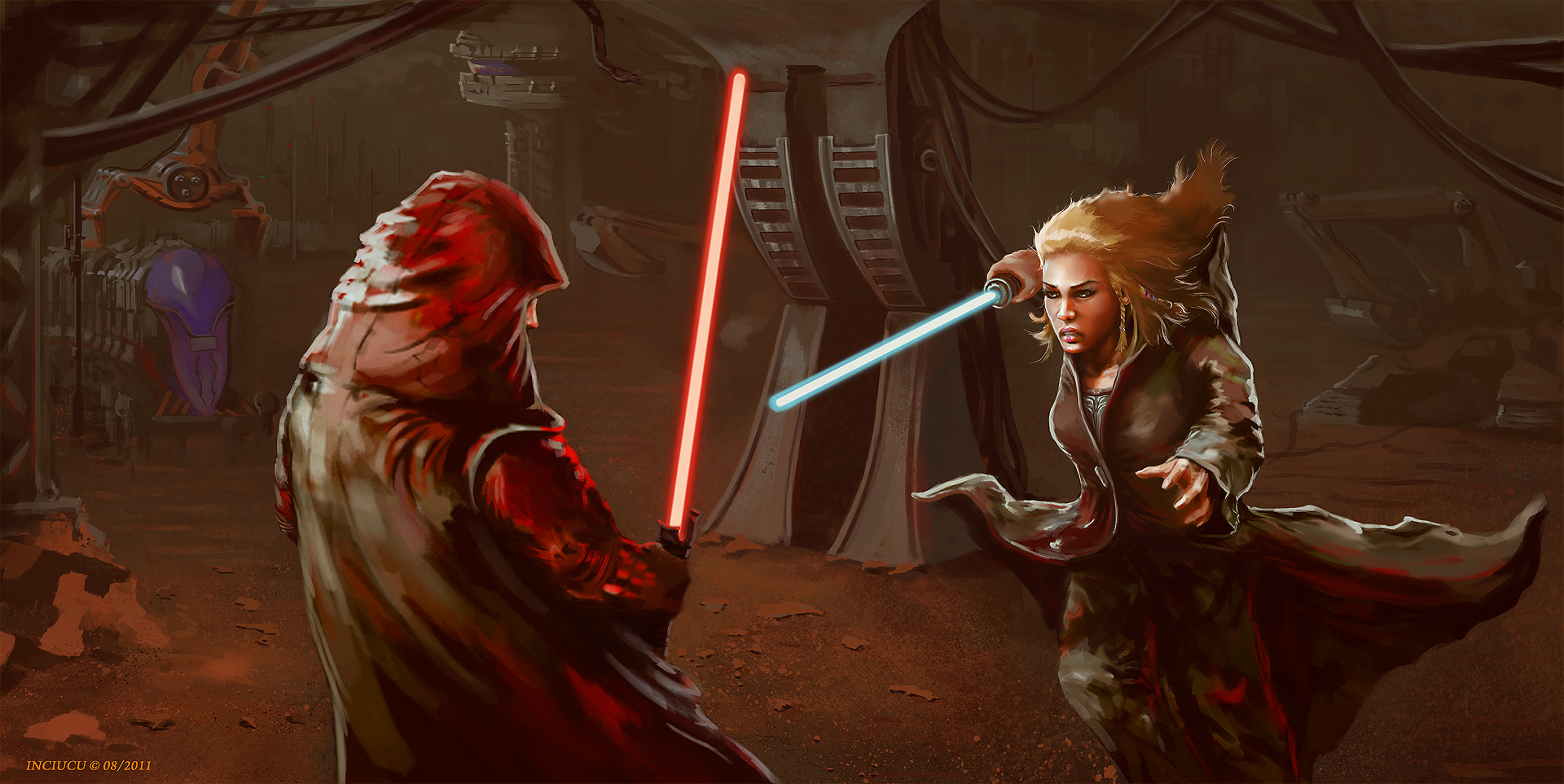 Star Wars  Jedi vs Sith  by Redan23