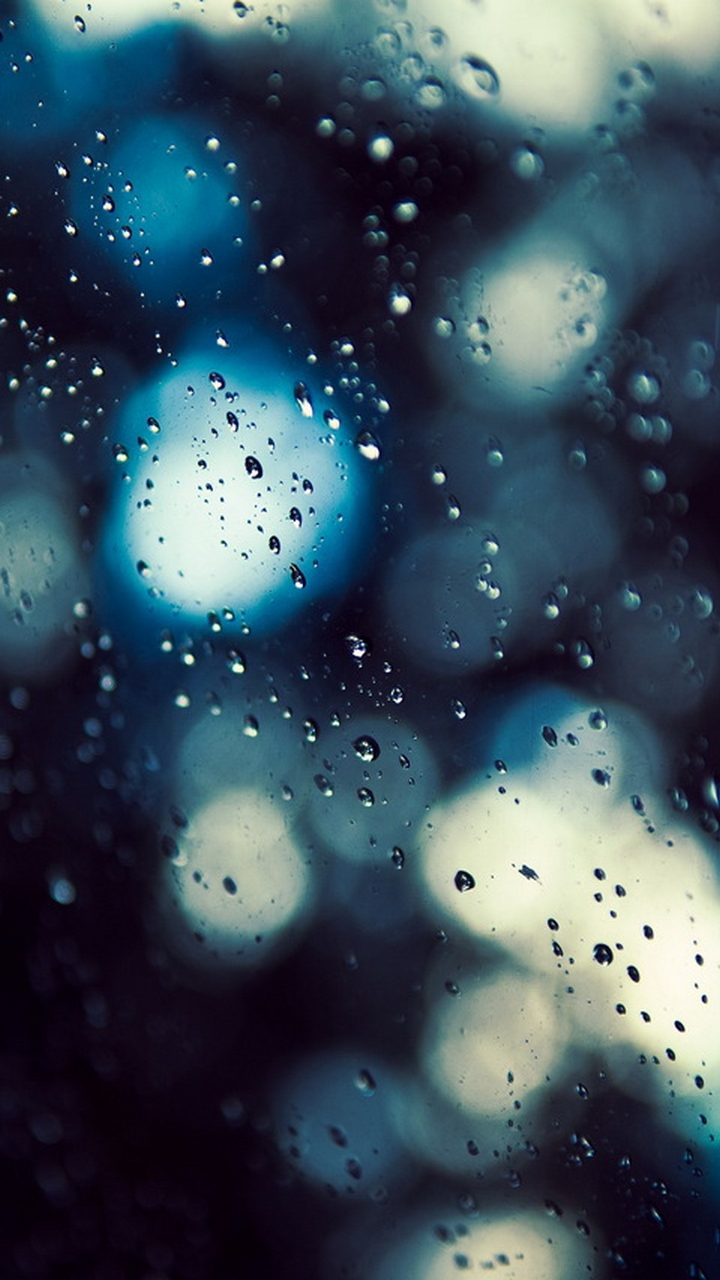Wallpaper Full HD For Galaxy S4 Blurr Rain
